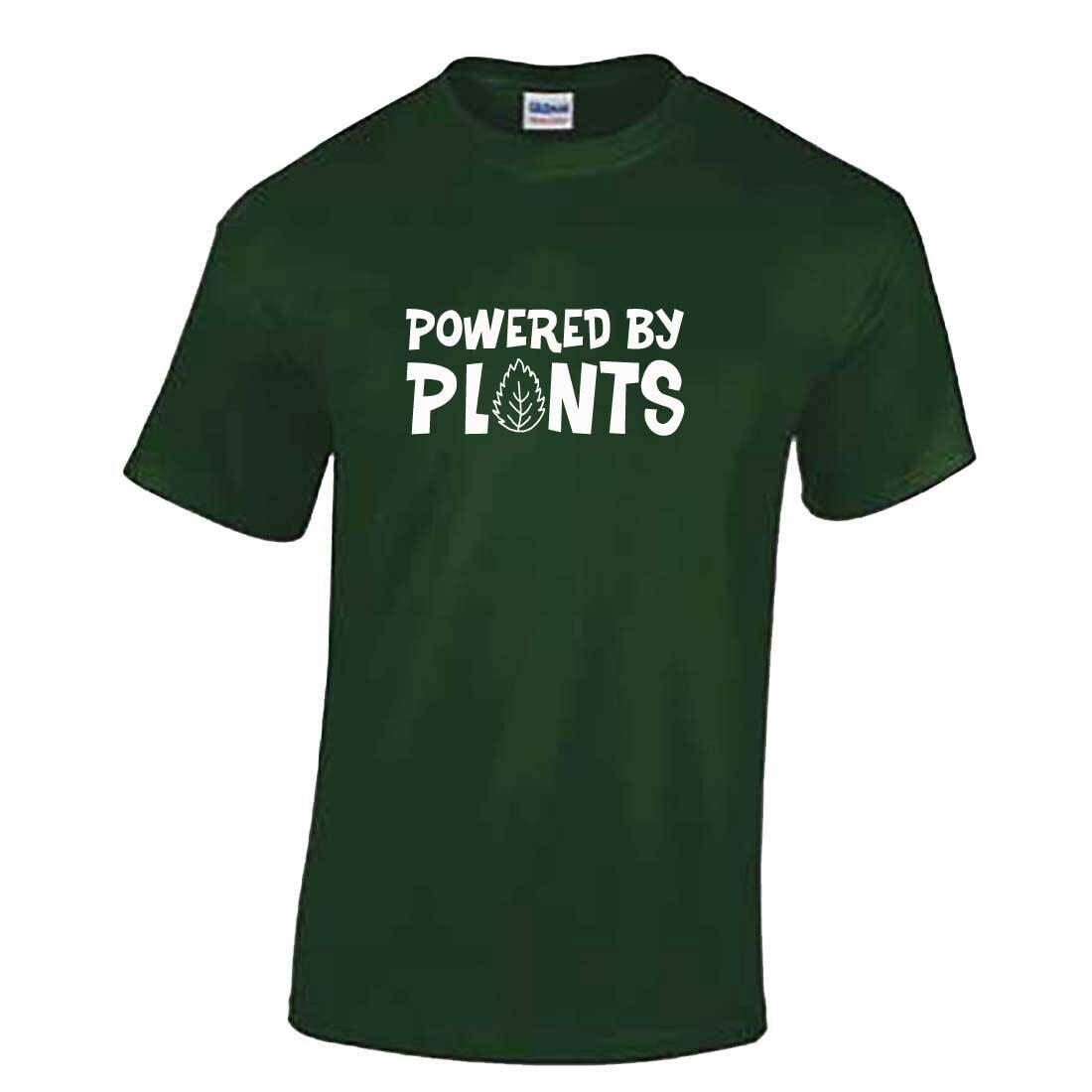 Image of Powered By Plants - Unisex Funny Vegetarian Vegan T-Shirt