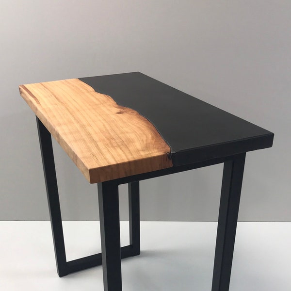 Live Edge Side Table Etsy
