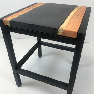 Live Edge Walnut & Concrete Bar Stools image 8