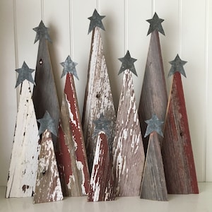 Rustic Barn Wood Christmas Trees