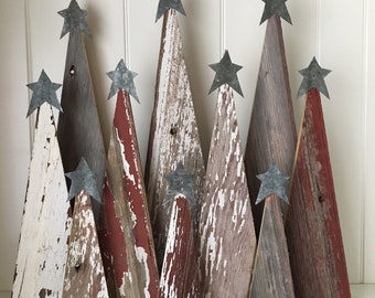 Rustic Barn Wood Christmas Trees