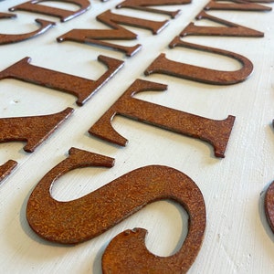 Metal Rustic Letters 3 & 4 Inch | Great for Nursery Decor | DIY Signs |House Address | Wall Decor | Metal Signs