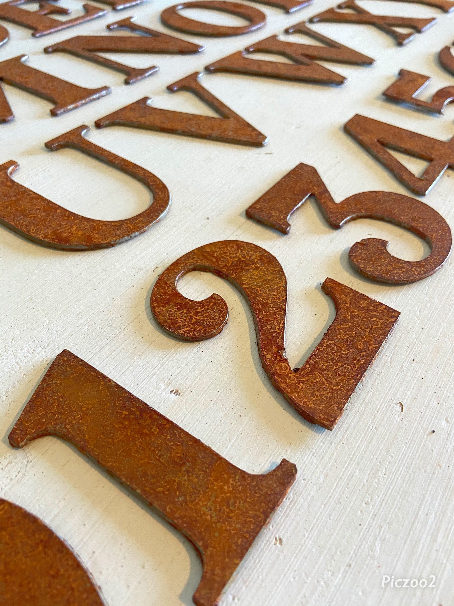 Metal Rustic Letters 3 & 4 Inch Great for Nursery Decor Etsy