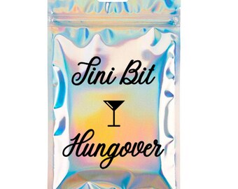 Hangover Kit - Martini Theme Bachelorette - Tini Bit Hungover - Girls Night- Hydration Kit