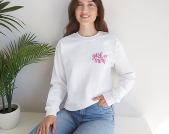 Girl Mom Crewneck – Trendy Mom Era Sweatshirt