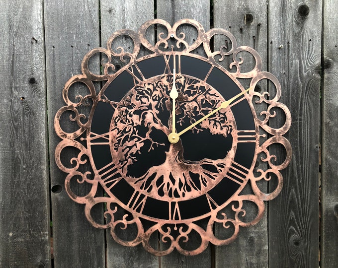 Large 24” Tree of Life Clock - Etsy