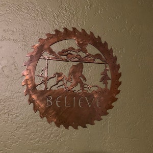 Big foot metal wall art Sasquatch