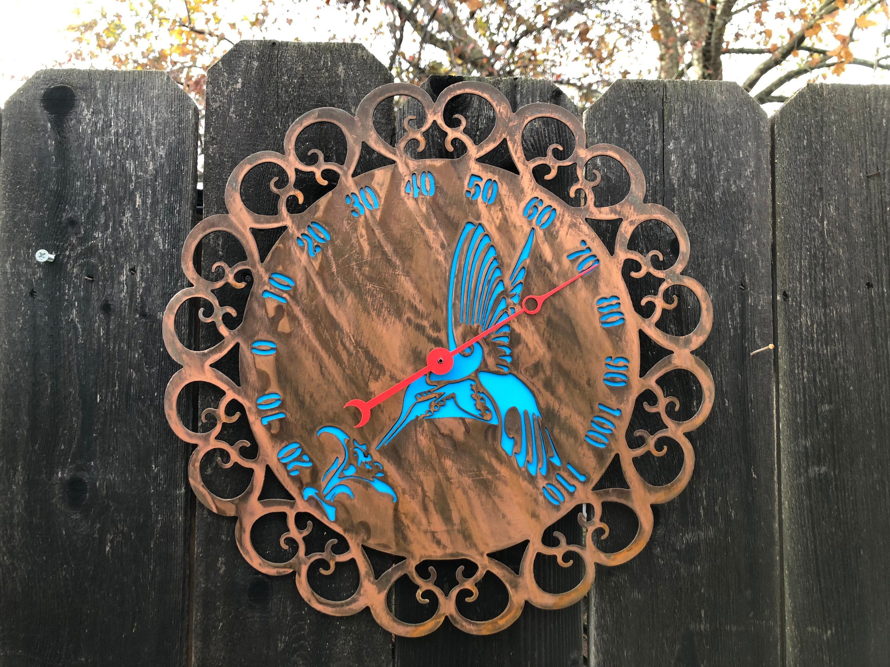 Large 24” Hummingbird Indoor Outdoor Thermometer - Etsy