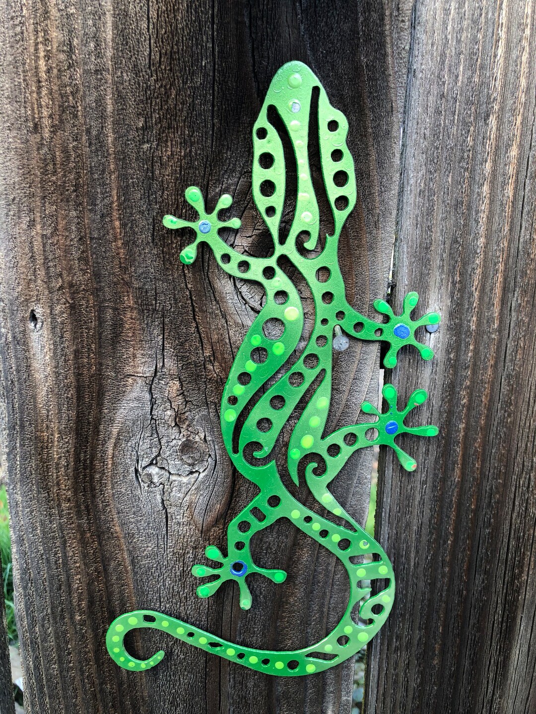 Gecko Lizard Metal Wall Art Outdoor Garden Wall Hanging Gift Etsy