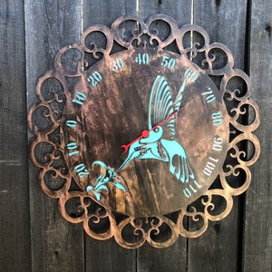 Details about   Hummingbird Thermometer Rustic Copper Mothers Day gift Indoor outdoor
