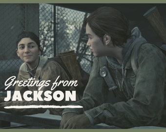 The Last of Us Part II - Dina and Ellie - Greetings from Jackson Postcard