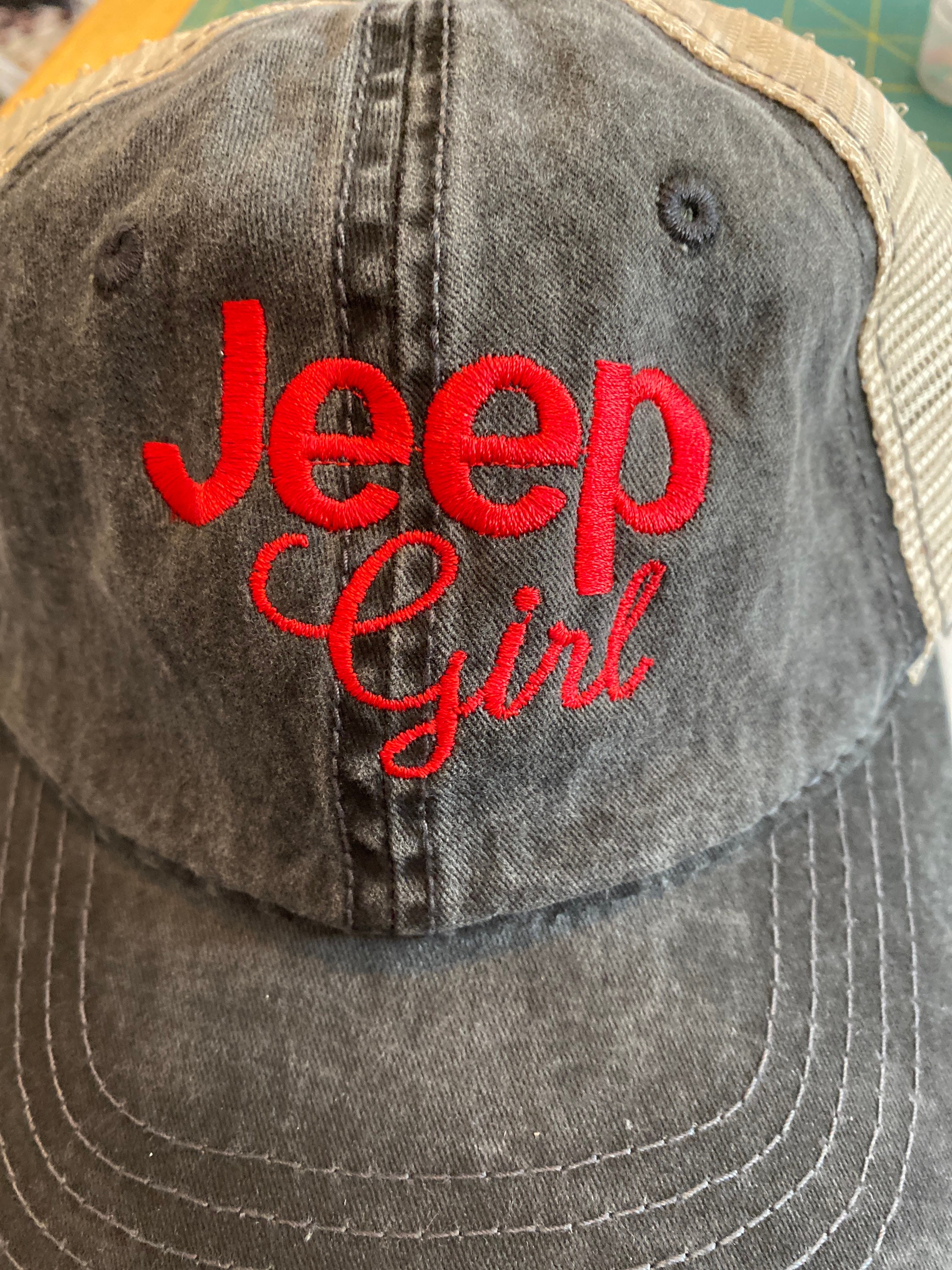 Customize Jeep girl embroidery cotton hats gifts Etsy