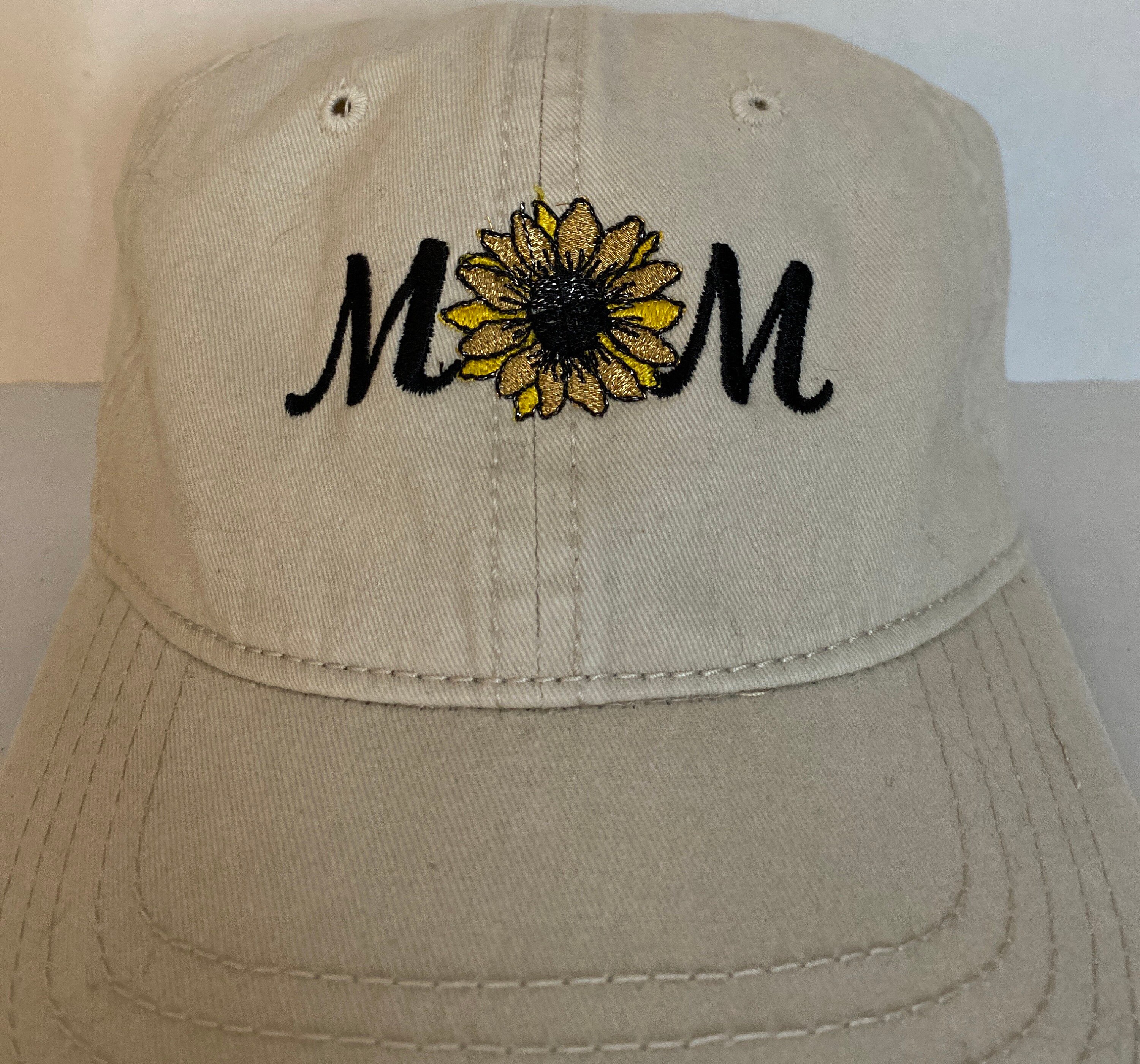 Mom Mothers Day hat baseball hat gift mom sunflower hat made Etsy