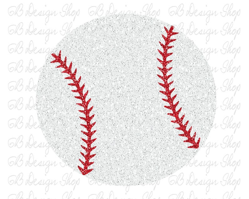 Baseball Glitter Ironon Transfer HTV Heat Transfer Vinyl Etsy