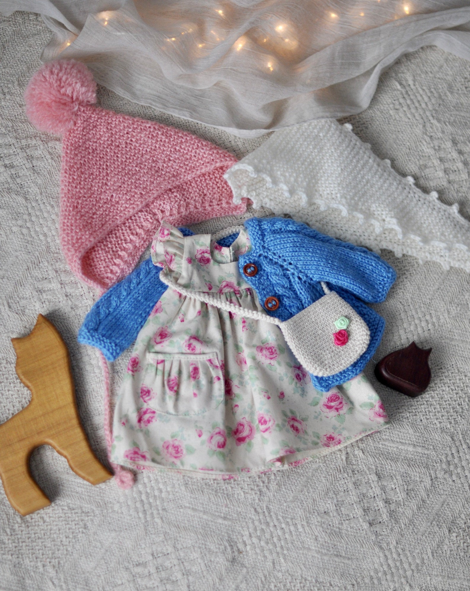 A set of clothes for a Waldorf doll with a height of 1213 Etsy