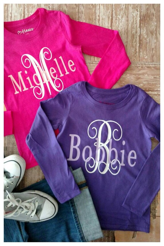 cute initial shirts