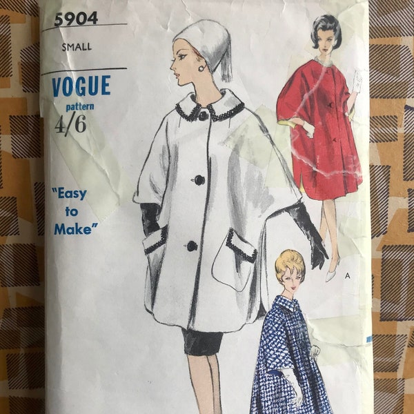 1950s coat pattern Vogue