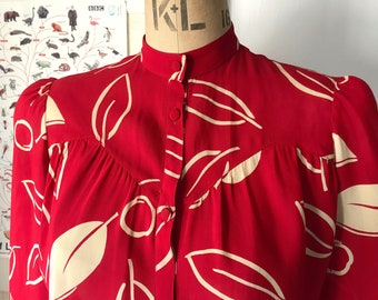 Luisa Spagnoli red shirtdress from late 70s - early 80s