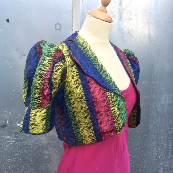Original 1930s taffeta bolero