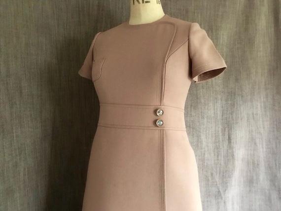 Givenchy 60s wool short sleeve dress