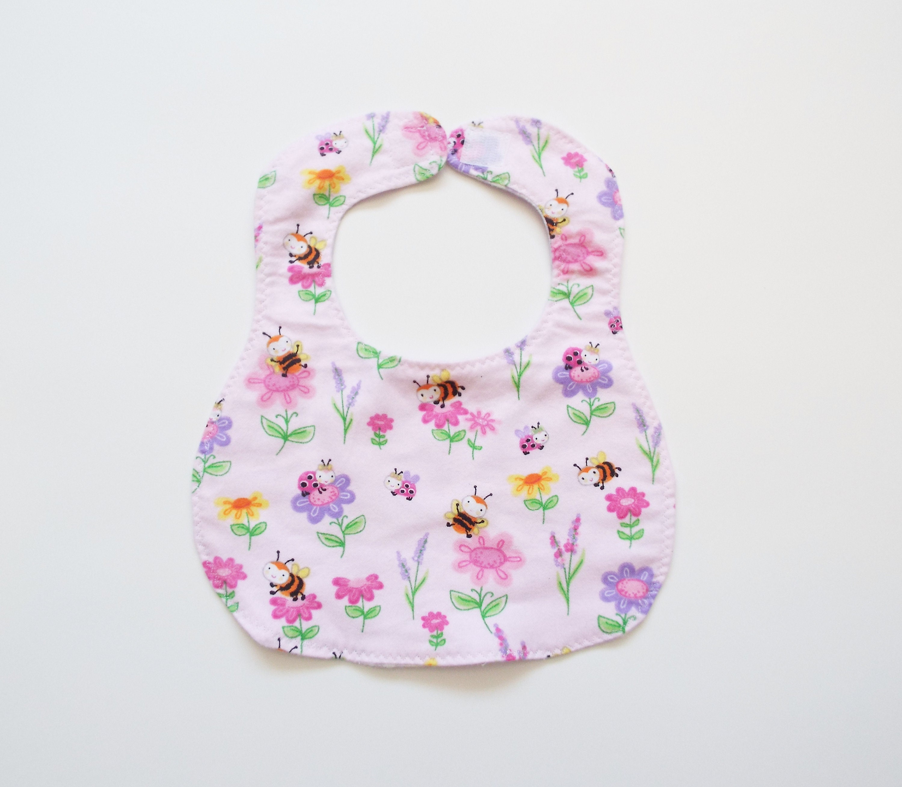 Adoption Fundraiserreversible Baby Girl Bib Drool Bib Girl Etsy