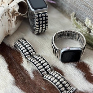 Western Silver Apple Watch Bands - Etsy