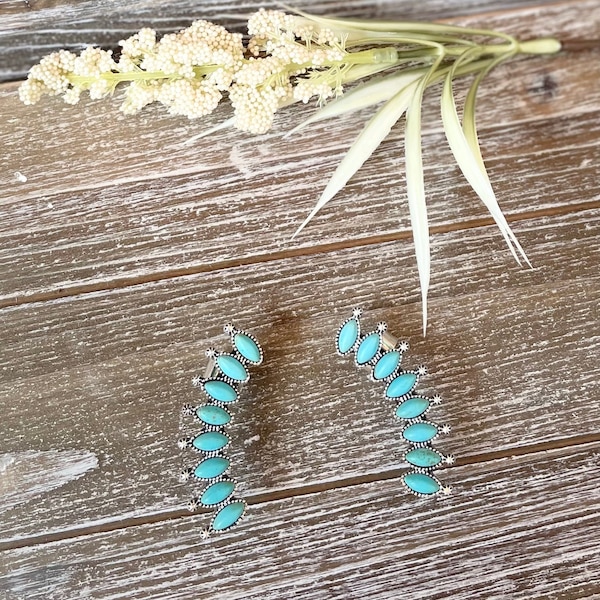 Western Turquoise Ear Cuff