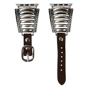 38mm,40mm,41mm,42mm,44mm,45mm compatible for Apple Watch Series 9,8,7,6,5,4,3, and SE Series Western Pattern Print Watch Band No.110