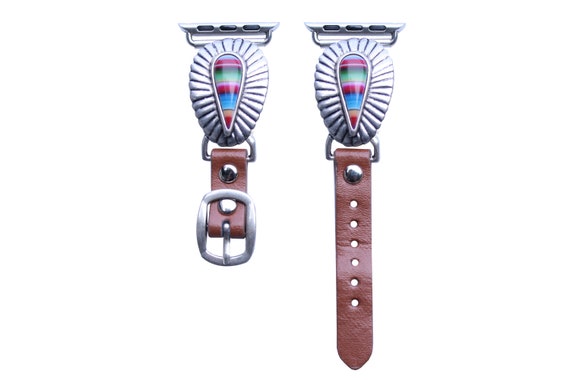 44mm 42mm Compatible for Apple Watch Delicate Western Concho Watch Band No. 7E