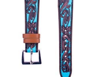 38mm,40mm,41mm,42mm,44mm,45mm compatible for Apple Watch Series 8,7,6,5,4,3, and SE Small Versions, Western Pattern Print Watch Band No.86