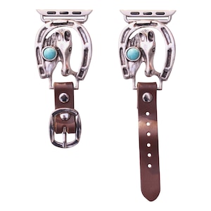 Wonderent 41mm/40mm/38mm Compatible for Apple Watch, Delicate Western Turquoise Watch Band No. 72