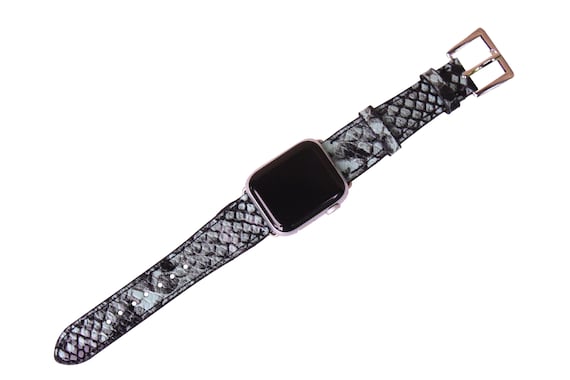 40mm/38mm Compatible for Apple Watch, Bold Gray Snakeskin Watch