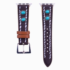 38mm,40mm,41mm,42mm,44mm,45mm compatible for Apple Watch Series 8,7,6,5,4,3, and SE Small Versions, Western Pattern Print Watch Band No.88