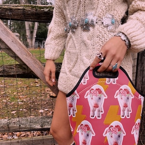 Western Farm Animal Lunch Tote bag (Pig, Cow, or Horse)