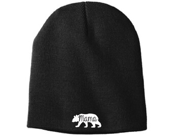 DLOAHJZH-Q Adult Unisex Funny Mama Bear Autism Awareness Winter Beanies DLOAHJZH-Q Adult Unisex Funny Mama Bear Autism Awareness Winter Beanies