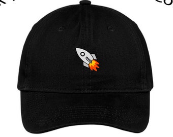 Rocket Emoji Hat, Emoji Cap, Rocket Hat, Dad Cap, Dad Hat Dad Hat, Rocket Emoji, Rocket, Dad Cap, Rocket Cap, Cap Daddy CP77