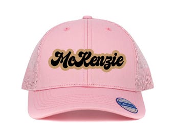 Custom Kids Name Hat – Personalized Toddler or Youth Cap, Trucker Hat with Name, Adjustable Back, Gift for Kids