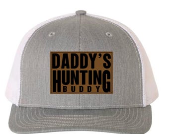 Daddy’s Hunting Buddy Hat, Kids Hunting Hat, Personalized Boy Hat, Youth Custom Hat, Daddy’s Hunter Cap, Richardson 112, CapDaddy