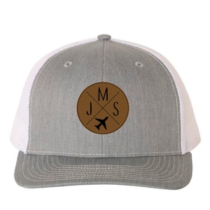 Plane Hat For Kids, Custom Initials Richardson 112 Hat, Toddler Airplane Hat, Youth Outdoor Cap, Custom Travel Hat, CapDaddy