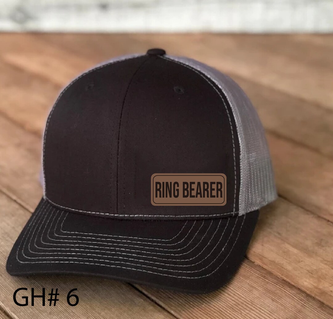 Ring Bearer Vegan Leather Patch Cap, Richardson 112, Richardson Hat