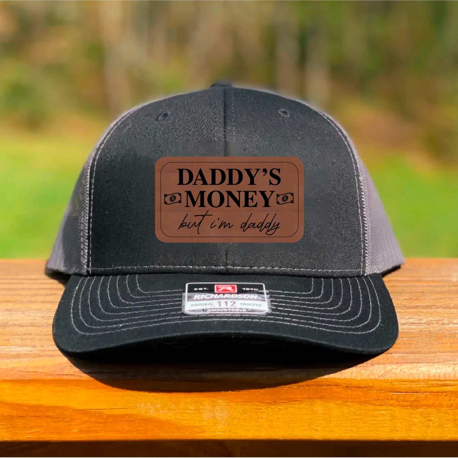 Daddy\'s Money Funny Retro Vintage Style American Trucker Hat Cap Quality US Embr Daddys Money but Im Daddy Hat - Etsy main image 3