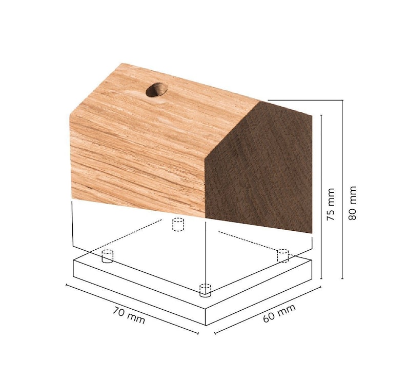 HYTTE / Räucherhaus aus Holz Eiche, Oberfläche Olivenöl, inkl. 5 Räucherkerzen, Rauchfigur, Räuchermännchen, Rauchware, Architektur Bild 7