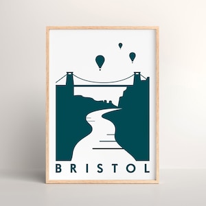 Bristol Suspension Bridge Art Print: City Silhouette Poster