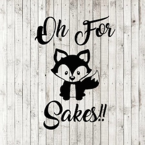 Oh pour l'amour du renard svg, oh pour l'amour du renard clipart, renard svg, svg renard, fichiers coupés pour silhouette cricut, png, eps