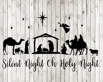 Nativity Svg Etsy