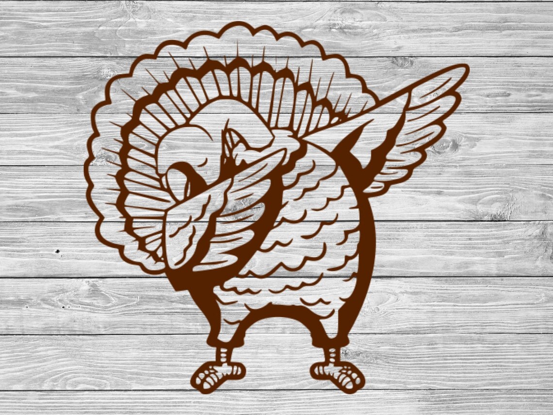Dabbing Turkey Svg Dab Turkey Svg Turkey Svg Thanksgiving Etsy