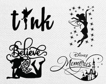 Tinkerbell svg bundle, Tinkerbell clipart, tinkerbell silhouette svg,png cut files for cricut silhouette Instant Download