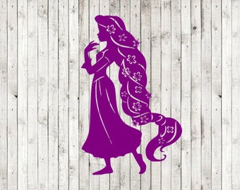 Rapunzel Plotterdatei, Rapunzel Plotterdatei, Rapunzel Plotterdatei für Cricut Silhouette, SVG, Png, Clipart, INSTANT DOWNLOAD