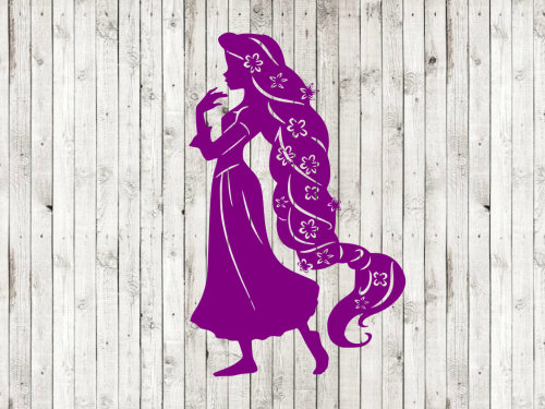 Princess Rapunzel Silhouette