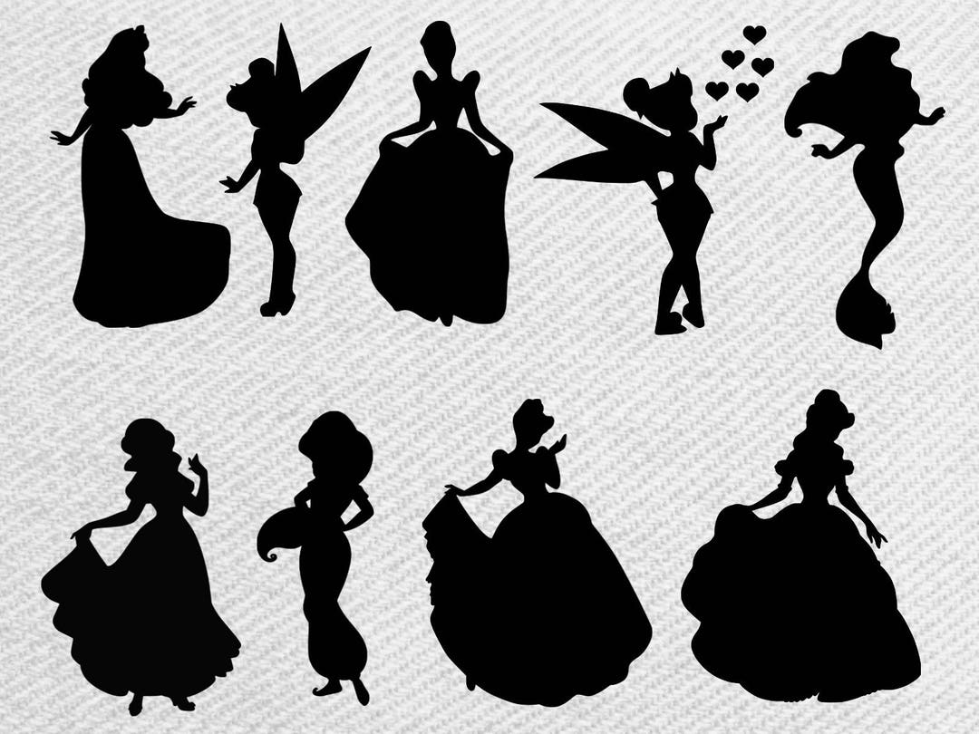 Princess Svg Bundle, Princess Clipart, Png, Svg, Instant Download